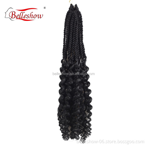 Hot sell wholesale 18inch Senegalese Twist Crochet with curly ends